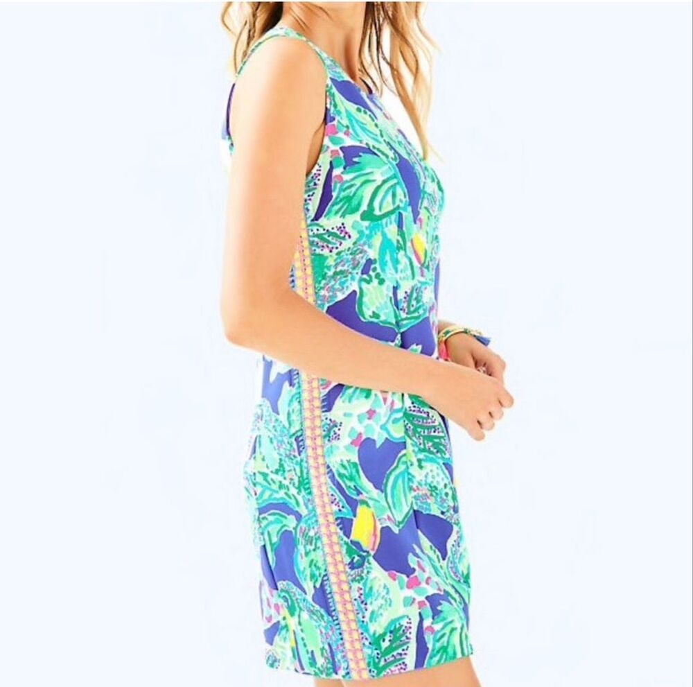 Lilly Pulitzer Mila Scuba Shift Dress Beckon Blue Size XS